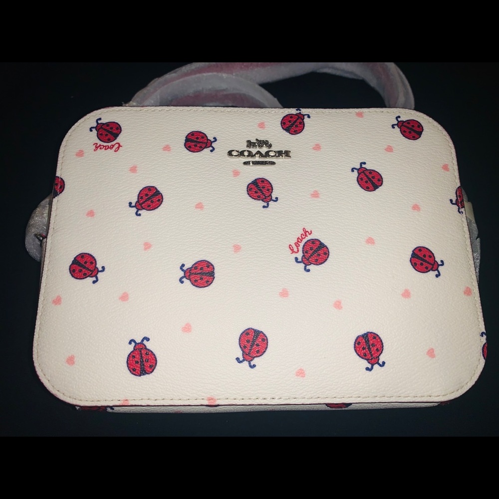 Nwt! Coach mini purse, Ladybug print 🐞super cute!